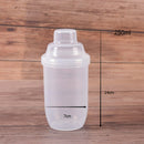 1pc transparent plastic 200ml protein shaker water bottle sports fitness gym M&E