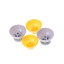 Replacement Joystick Cap 2Grey 2Yellow Nintendo GameCube NGC Controller TEUS