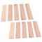 10 Pcs Natural Wooden Square Strips Board Dowel Rods Pouch