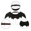 Animal Pet Dog Cat Bat Vampire Halloween Black Fancy Dress Costume Outfit Wings