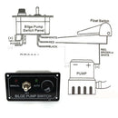 3 Way DC 12V Fused Marine Bilge Pump Switch Panel with LED Indicator Light SN9F
