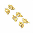 150pcs Wholesale Mixed Color Hollow Leaf Shape Pendant Charms Jewelry Making