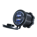 5V 2.1A 12-24V Dual Usb Car Charger Universal Power Adapter Socket With Led I6C2