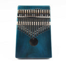 17 Key Kalimba Wood Mbira Thumb Finger Piano Musical Instrument (Dark Blue) A