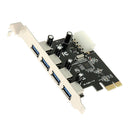 4 Port PCI-E to USB 3.0 HUB PCI  Expansion Card Adapter 5 Gbps