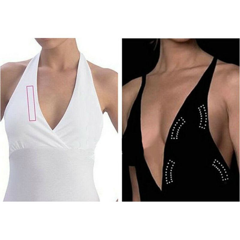 Body Tape,Clear Fabric Strong Double Sided Tape For Clothes/Dress,9Ft