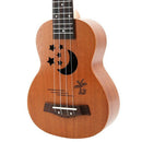 Soprano Ukulele 21 inch Sapele Star Pattern Ukulele 4 Nylon Strings Hawaii