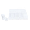 25pcs Nail Powder Bottles,Empty Rhinestone Nail Tips Storage Box Case Plastic