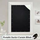 Temporary Blackout Blind Curtain For Window Adjustable Sucker Shade Drape T R5H6