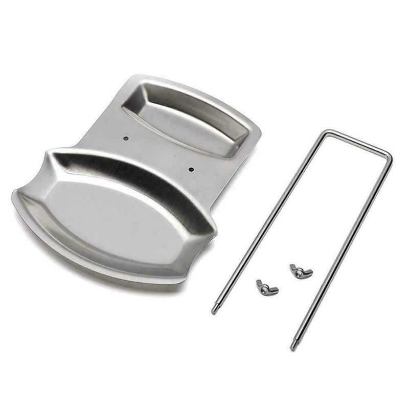 1* Stainless Steel Pot Cover Rack Stand Pan Lid Spoon Cookware Holder R4Q0