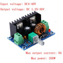 DC-DC Converter 5V-40V to 1.2-36V 200W Adjustable Step Down Power Modul Cy