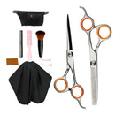 Hair Cutting Haircut Scissors Kit and Accessories Scissors Comb Cape Clips A