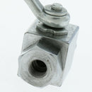 2 Way High Pressure Hydraulic Steel Ball Valve Female DN6 0.125Inch