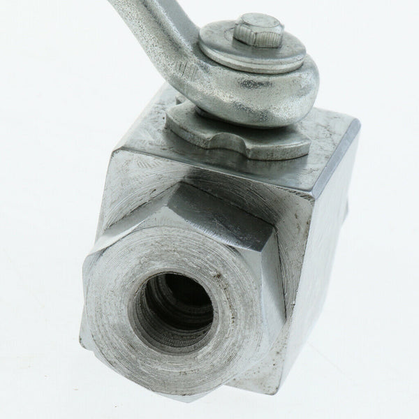 2 Way High Pressure Hydraulic Steel Ball Valve Female DN6 0.125Inch