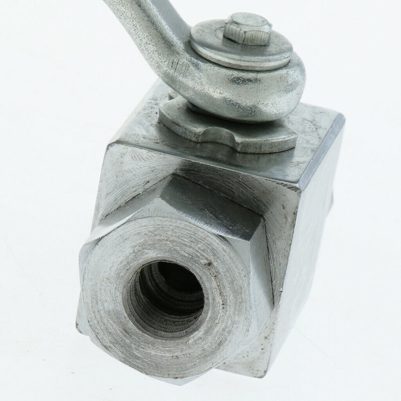 2 Way High Pressure Hydraulic Steel Ball Valve Female DN6 0.125Inch