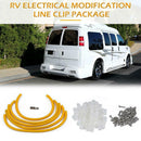 50pcs 1/8 Rope Light R-Style Mounting Clips with Screws+Number Tube Marker