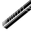 1 Pair 150x9cm PVC Vinyl Car Stickers Long Stripe Totem Auto Side Skirt Decals