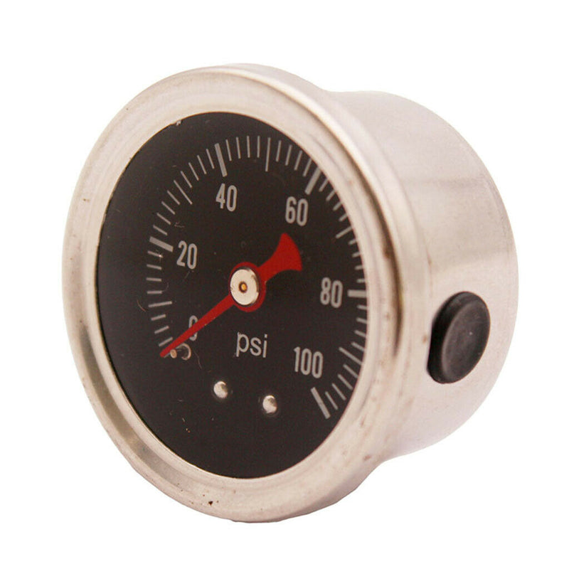 Fuel Pressure Regulator gauge 0-100 PSI/bar Liquid fuel/oil Gauge 1/8 NPT