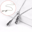 Walking Dead Cudgel And Letter Punk Pendant Necklace UNIQUE Design Acc RTT