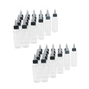 40Pcs Empty Plastic Squeeze Bottles with Twist Cap for Ink Liquid Painting Glue,