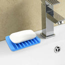 2Pcs/set Silicone Soap Dish Bathroom Storage Holder Plate Drainer Newest Useful