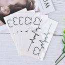 heart tattoos temporary ECG tattoo products waterproof disposable tattoo stickME