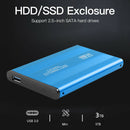 3TB USB 3.0 Hard Disk Enclosure 2.5 inch SATA HDD SSD Mobile Case (Blue)