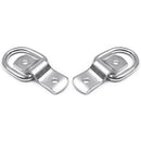 1X(12 Pack D-Ring Tie Downs, 1/4 Inch D-Rings Anchor Lashing Ring For Loads