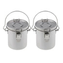 2 Pack Artist Portable Painting Brush Washing Bucket Wash Pen Pot Stainless