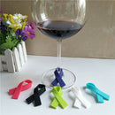 6PCS Cute Cups Wine Glass Drink Silicone Label Tag Markers Bottle Charms Scar lj