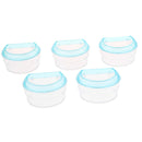 Pack of 5, Bird Parrot Clear Acrylic Feeding Cups Cage Hanging Bowl Seed Water