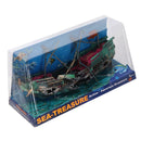 Aquarium Ornament Ship Air Split Shipwreck Fish Tank Bowl Decor Sunk Wreck Boat