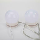 2pcs LED Makeup Mirror Light Bulb Kit Dimmable USB Hollywood Vanity Lights A
