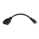 15cm Micro HDMI D Male To HDMI A Female Adapter Connector Converter Cable