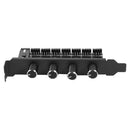 8 Channels PC Case Cooling Fan HUB 4 Knob Radiator Speed Controller (4 Pin) A