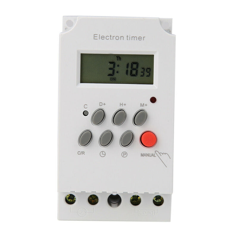 AC 220V 25A Programmable Electronic Timer Switch Control KG316T-II
