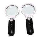 3LED Light 12X Handheld Magnifier Reading Magnifying Glass Lens Jewelry Lo FT
