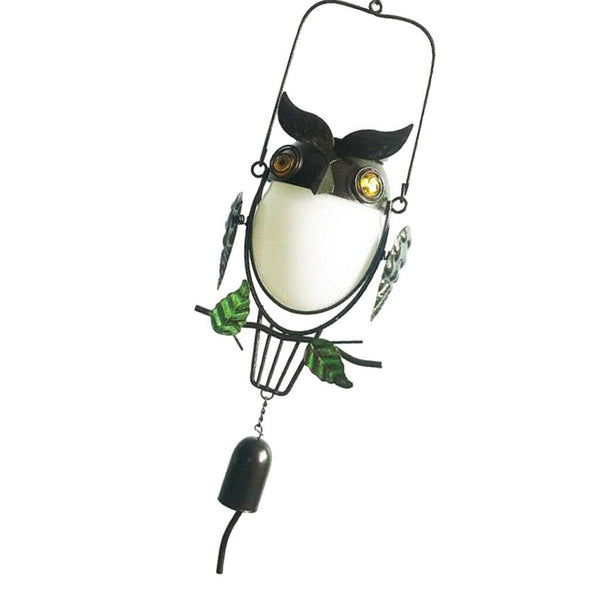 Solar Power Owl Bird Hanging Garden Colorful Night Light Outdoor Party Holiday