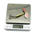 5pcs 9cm 17g Spinner Rotate Sequins Fishing Lures Artificial Fish Hook Bait