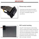 12V Motorcycle Adjustable Temperature Electric Heated Grip Handle Cover Set T4E2