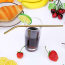 3pcs Reusable Drinking Straws Cleaner Brush Set Stainless Steel Straws(B) A