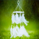 Handmade Dream Catcher with Feathers Hanging Decoration Craft Gift White