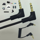 Aux Cable 3.5mm Male to Male Cord L-Shaped Right Angle Car Audio Headphone Jack