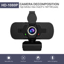 1080P Full HD Webcam with Mic Privacy Cover 110 Degree Lens USB Web Camera A