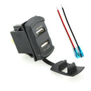 Car Truck 12/24V Cigarette Lighter Dual USB Charger Digital LED Volt Meter