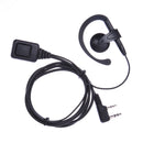 2 Pin PTT Mic Earpiece Headset Earpieces for Baofeng Kenwood Puxing Wouxun Ra