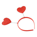 5PCS Red Love Heart Shaped Sequin Headband Valentine's Day Hair Hoop Hair L E6J4
