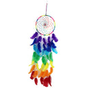 Rainbow Boho Feather Dream Catcher Magic Wall Hanging Decor Home Ornament