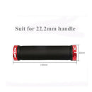 1 Pair Leather Bike Handlebar Grips Lock on Anti-slip Handle Bar Cover Black