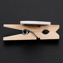 Small Mini Wooden Clothes Pegs / Decorative Pegs with Hearts , White W9F6